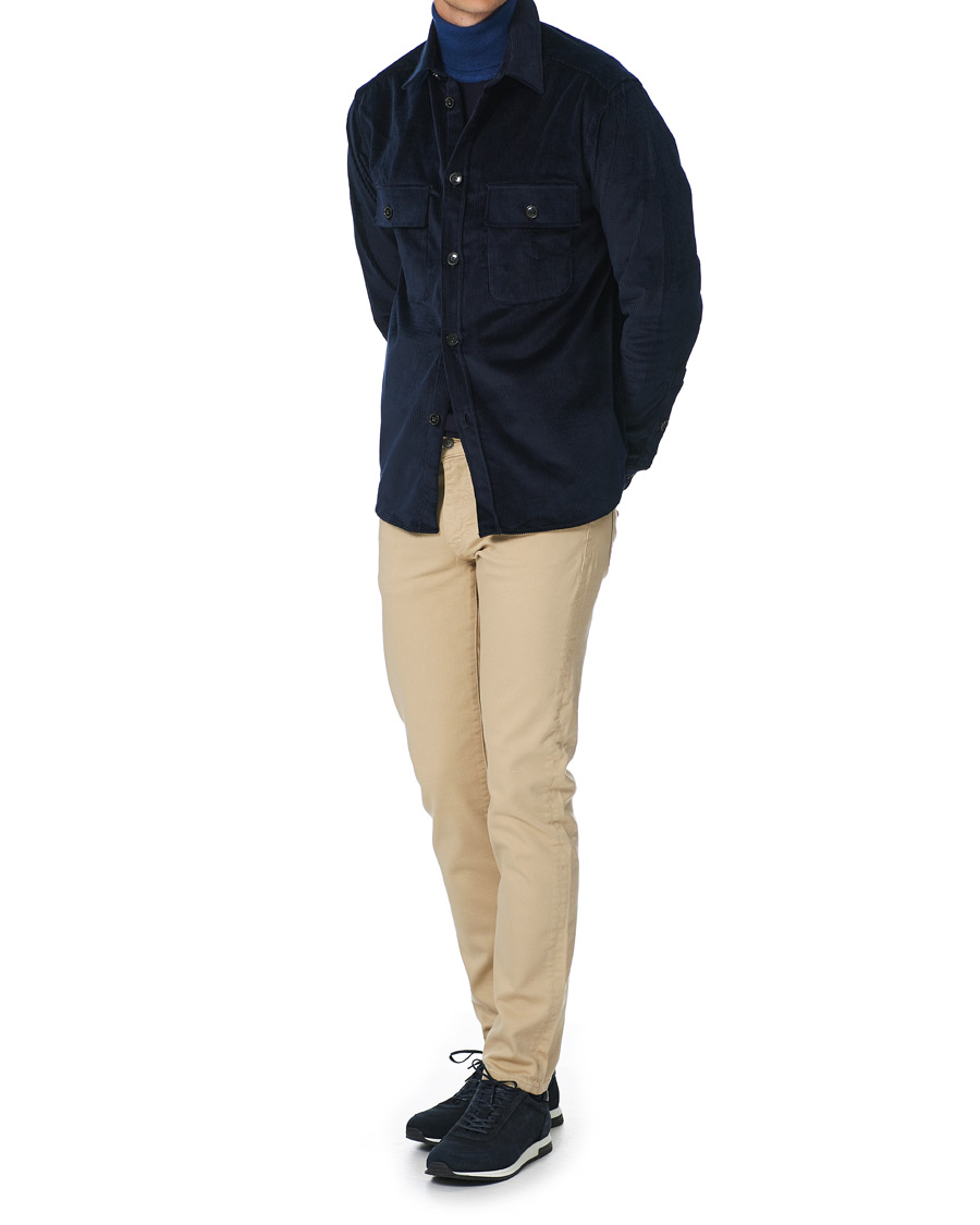 Herren | Hemden | J.Lindeberg | Regular Fit Corduroy Shirt Jacket Navy
