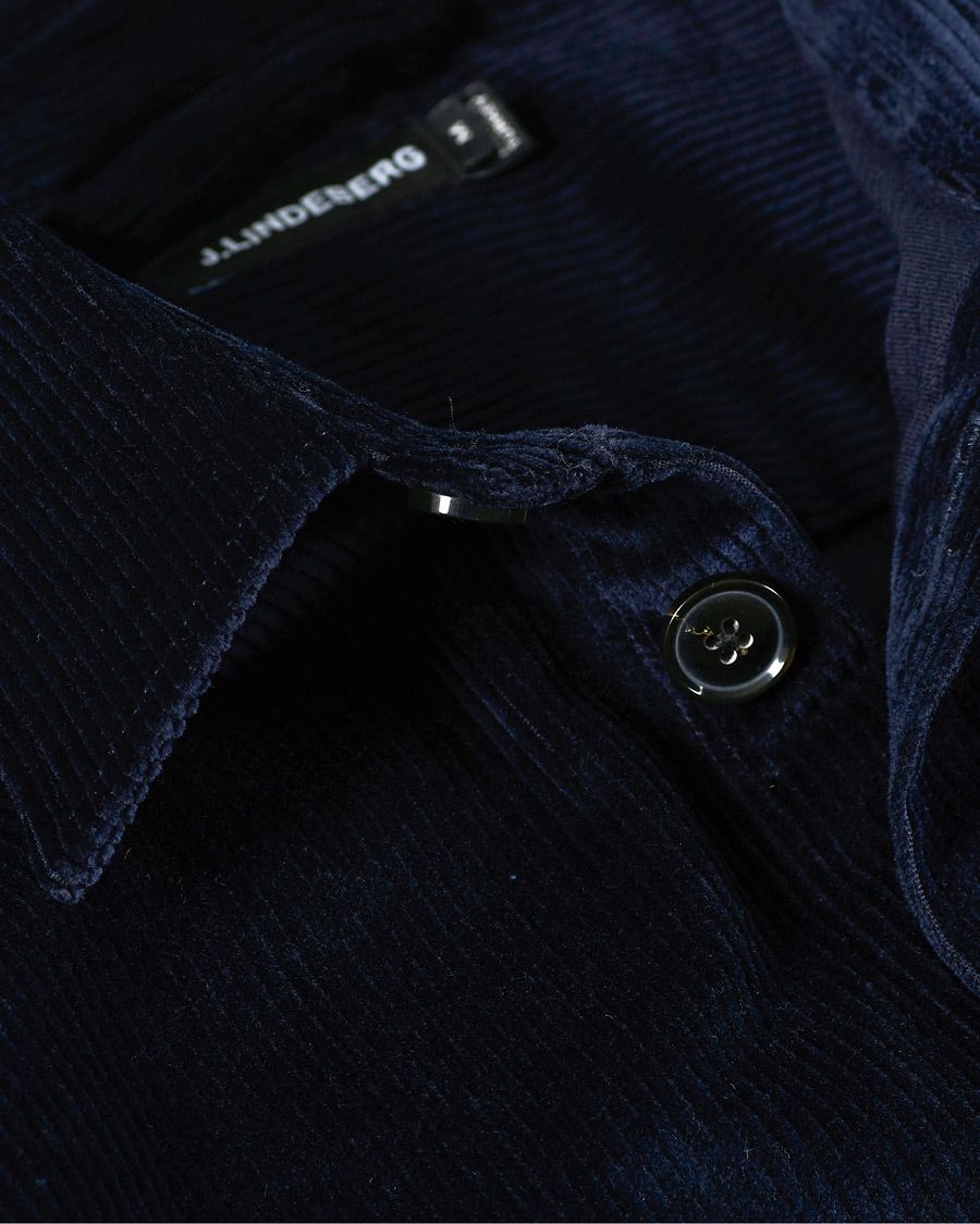 Herren | Hemden | J.Lindeberg | Regular Fit Corduroy Shirt Jacket Navy