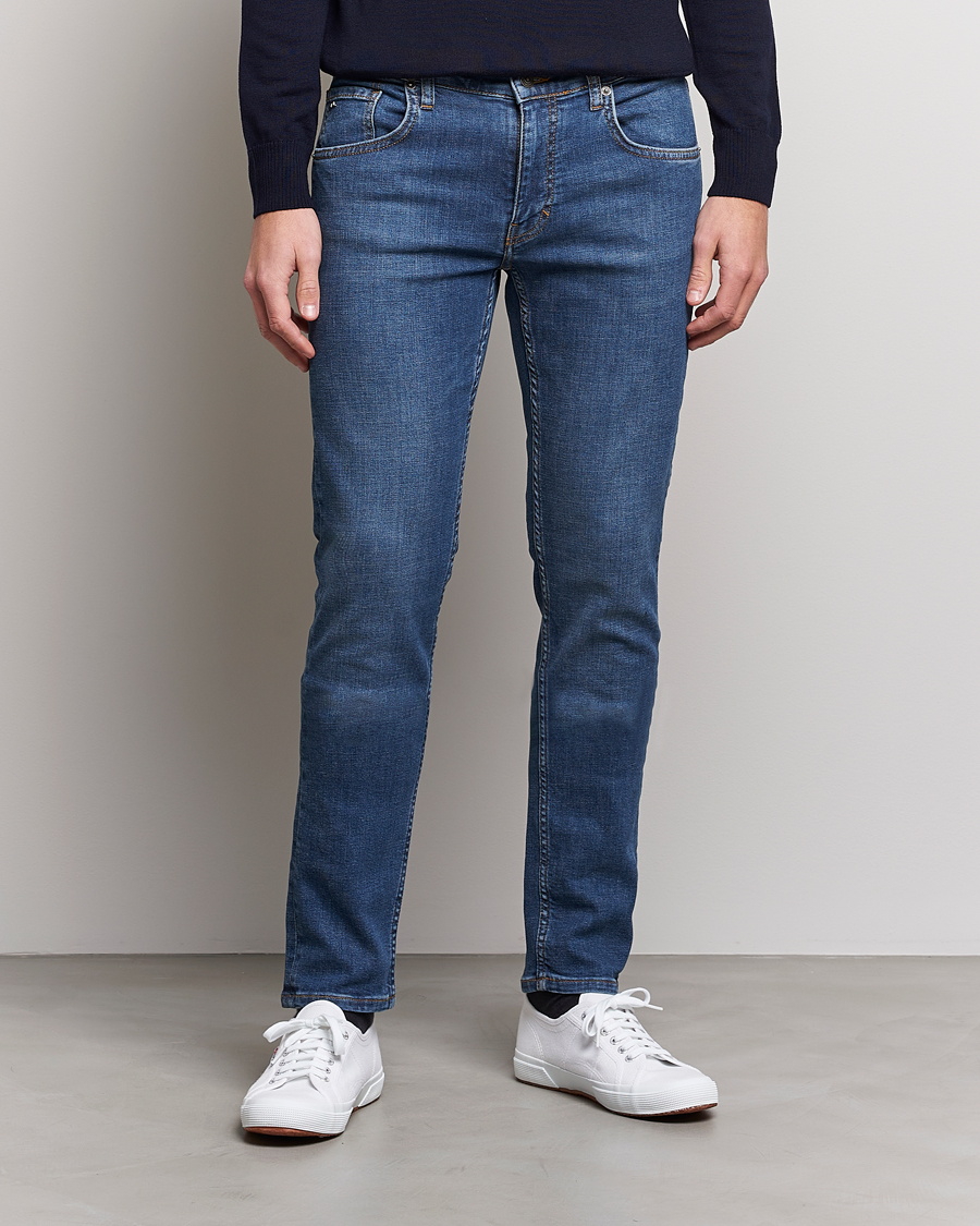Herren | Blaue jeans | J.Lindeberg | Jay Active Super Stretch Jeans Mid Blue