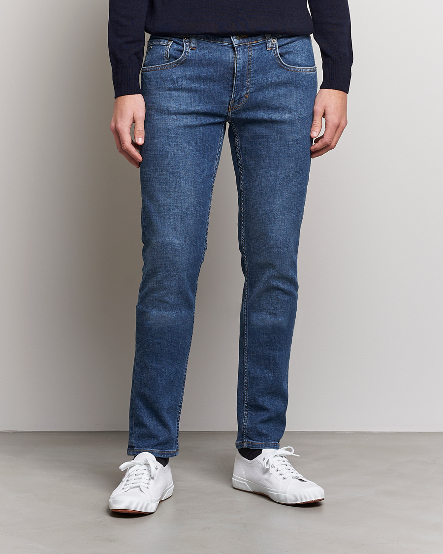 Herren |  | J.Lindeberg | Jay Active Super Stretch Jeans Mid Blue