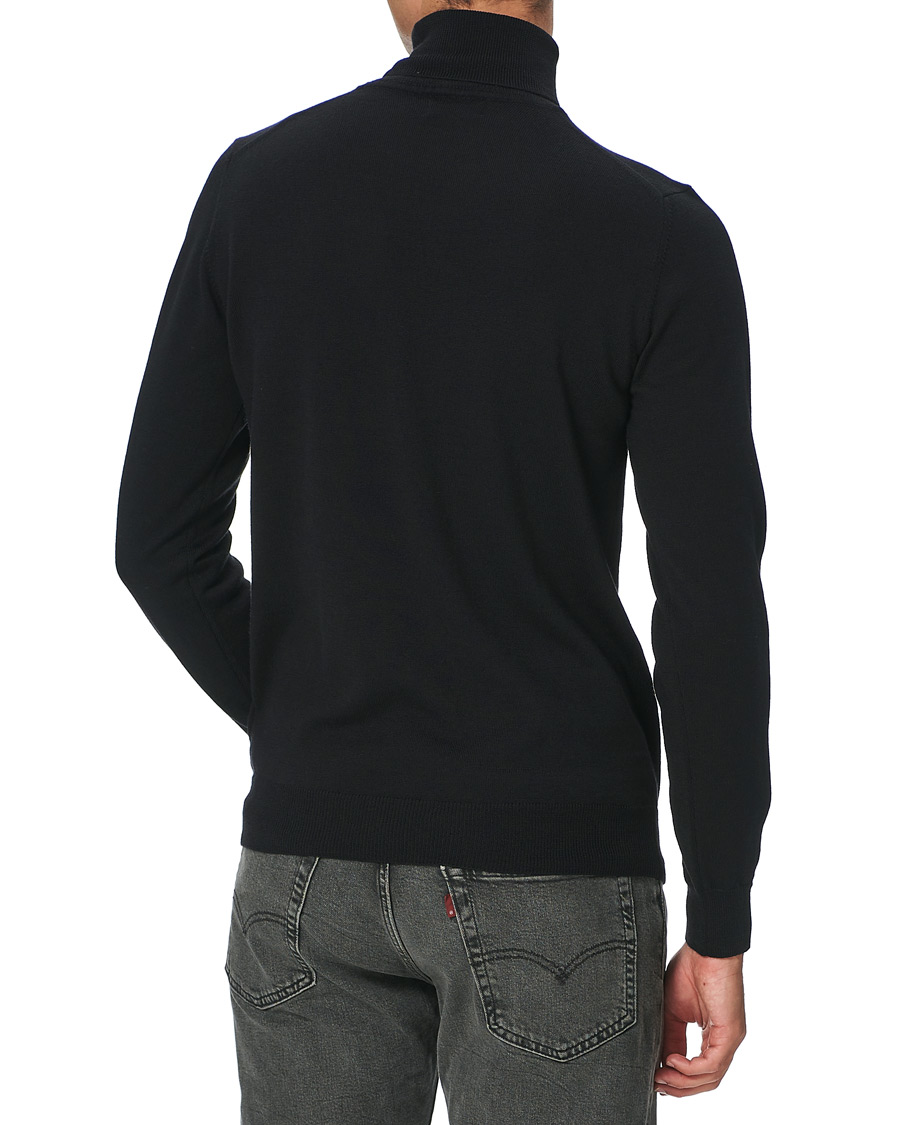 Herren | Pullover | J.Lindeberg | Lyd True Merino Turtleneck Black
