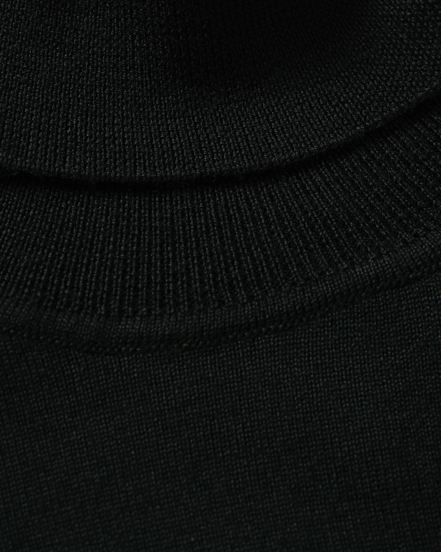Herren | Pullover | J.Lindeberg | Lyd True Merino Turtleneck Black