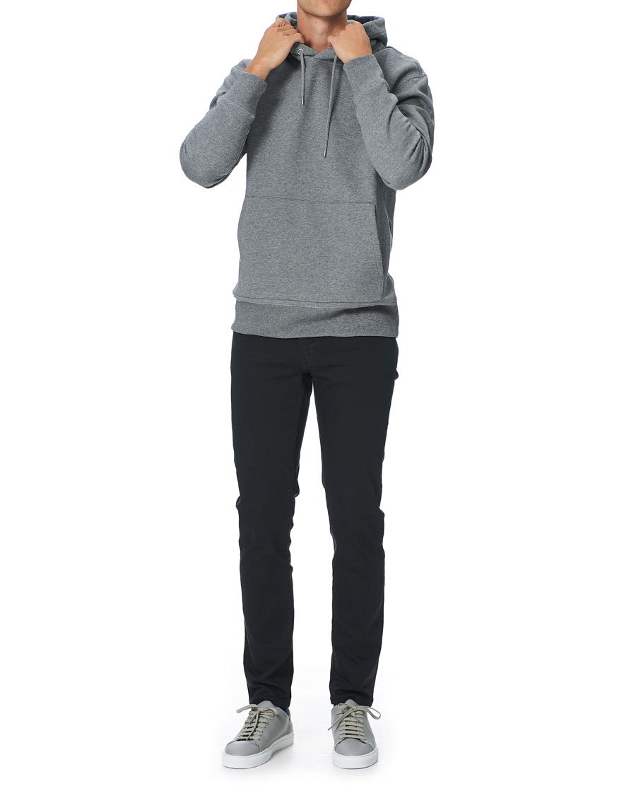Herren | Pullover | J.Lindeberg | Chip Pocket Hoodie Stone Grey Melange
