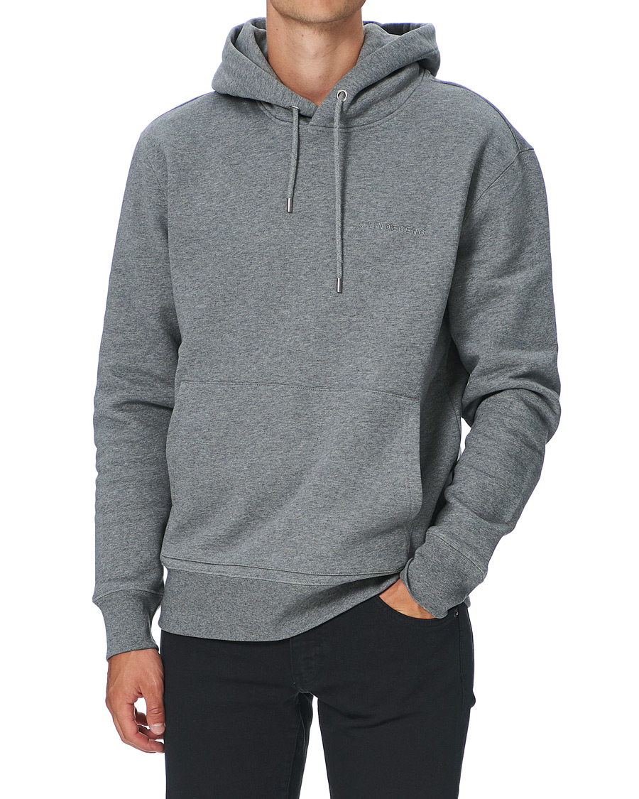 Herren | Pullover | J.Lindeberg | Chip Pocket Hoodie Stone Grey Melange