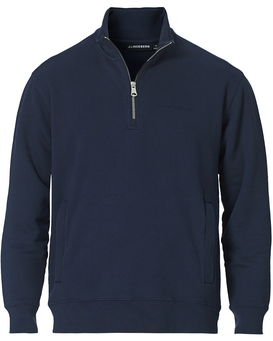 Herren | Pullover | J.Lindeberg | Chip Half Zip Sweater Navy