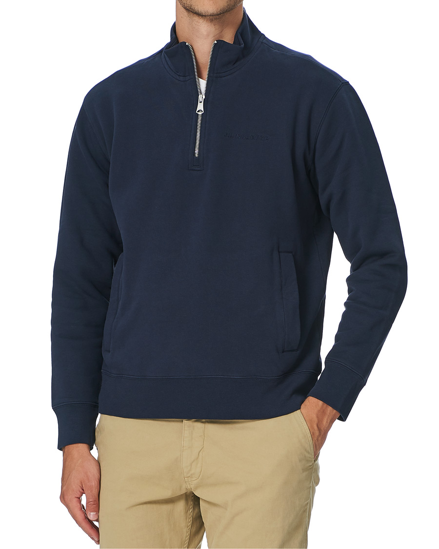 Herren | Pullover | J.Lindeberg | Chip Half Zip Sweater Navy