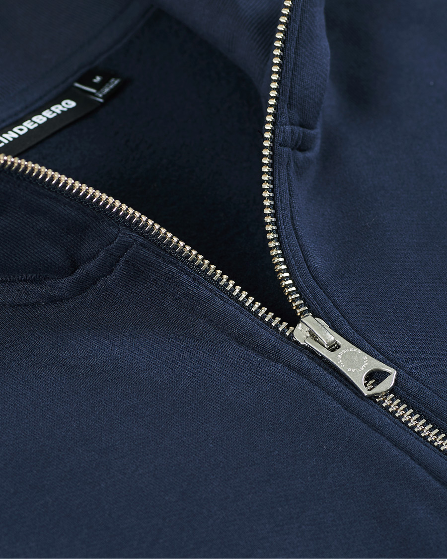 Herren | Pullover | J.Lindeberg | Chip Half Zip Sweater Navy