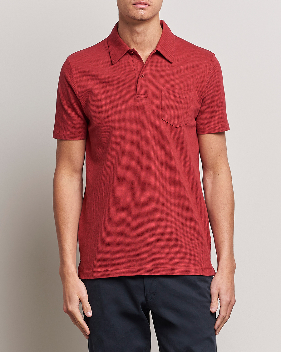 Herren | Kleidung | Sunspel | Riviera Polo Shirt Wine