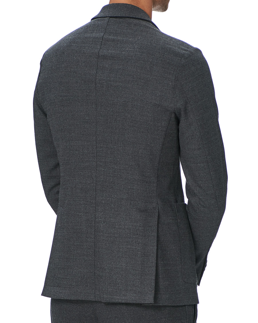 Herren | Sakkos | Barena | Borgo Unconstructed Flannel Blazer Grey Melange