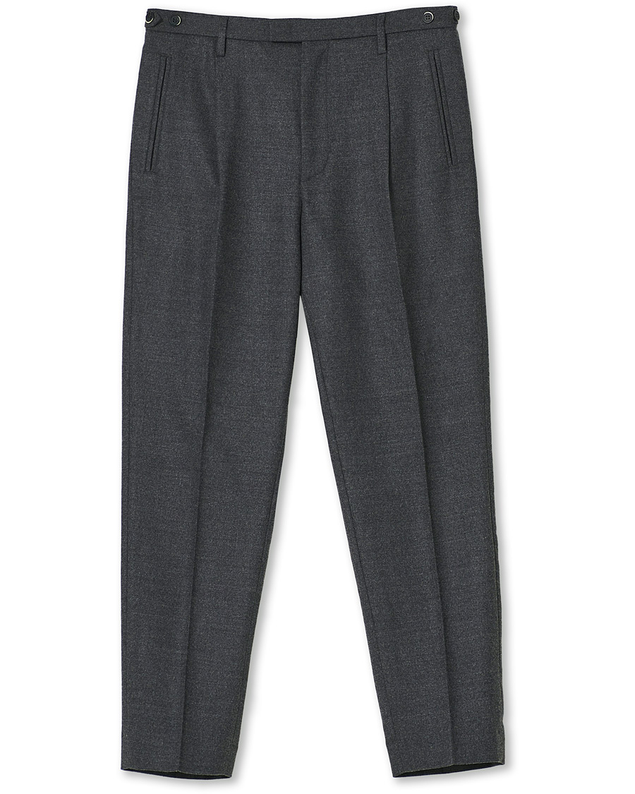 Herren | Hosen | Barena | Masco Flannel Trousers Grey Melange
