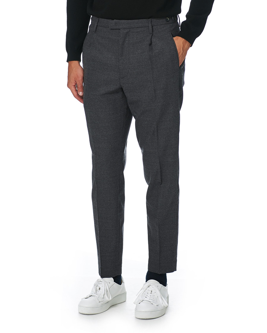 Herren | Hosen | Barena | Masco Flannel Trousers Grey Melange