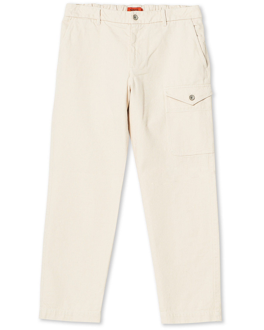 Herren | Hosen | Barena | Slim Fit Work Chinos Ecru