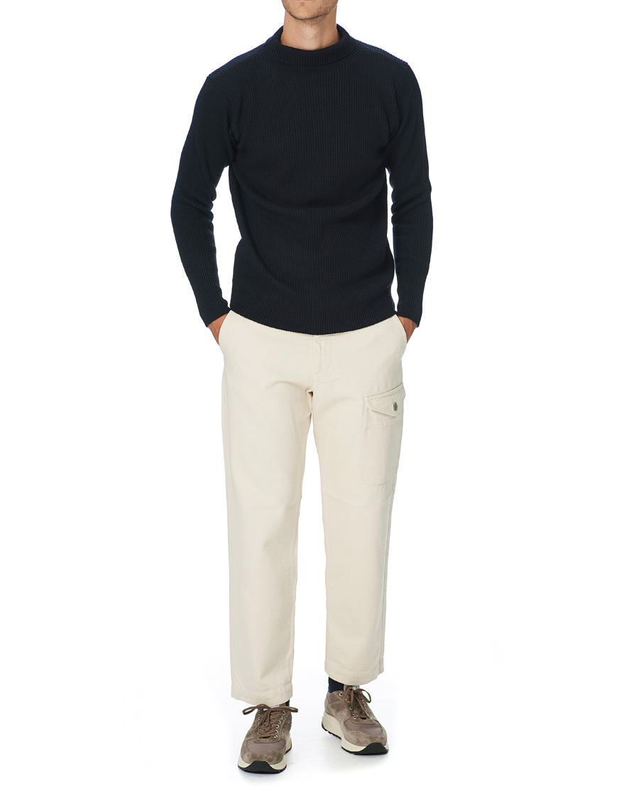 Herren | Hosen | Barena | Slim Fit Work Chinos Ecru