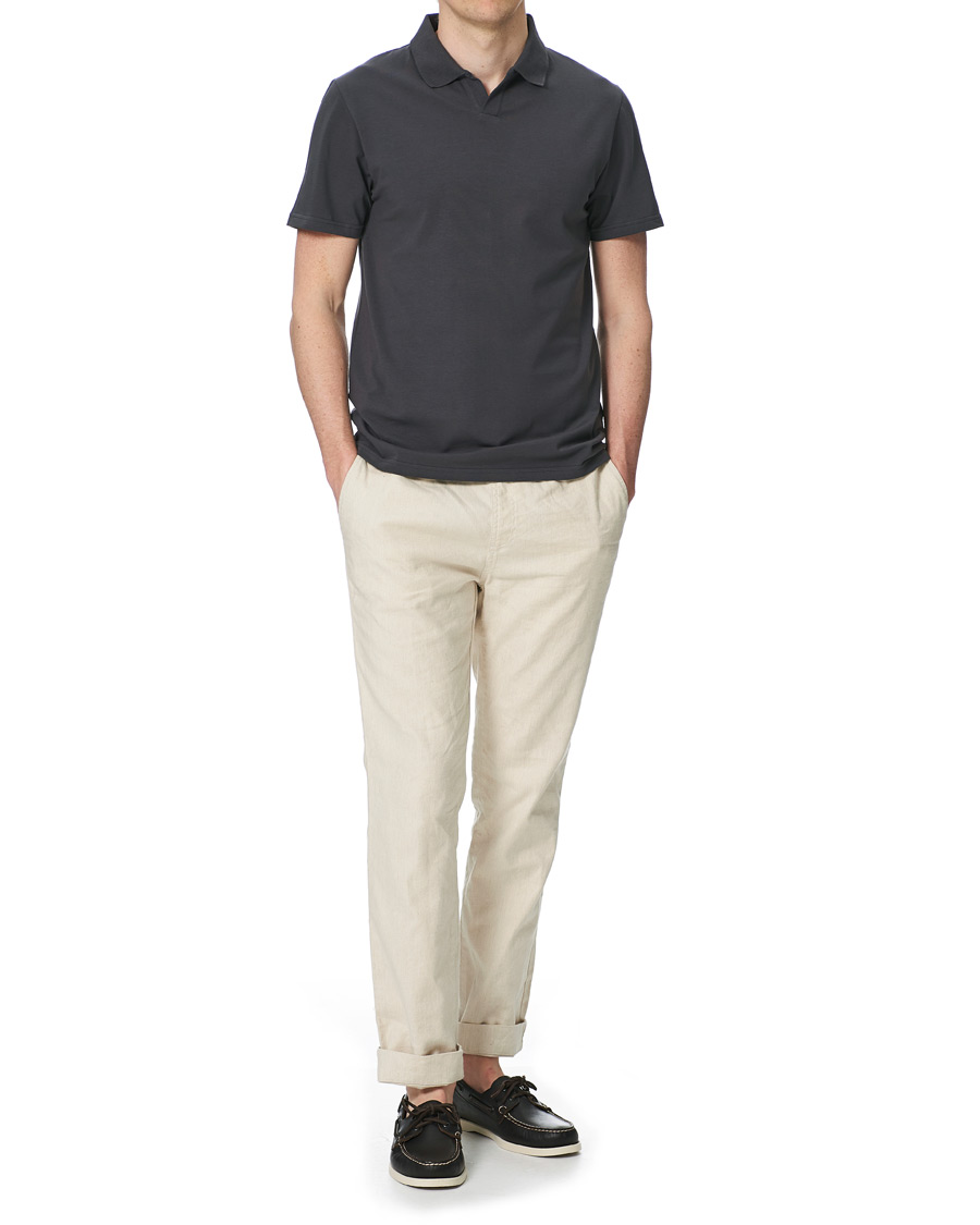 Herren | Poloshirts | Filippa K | Soft Lycra Polo T-Shirt Metal