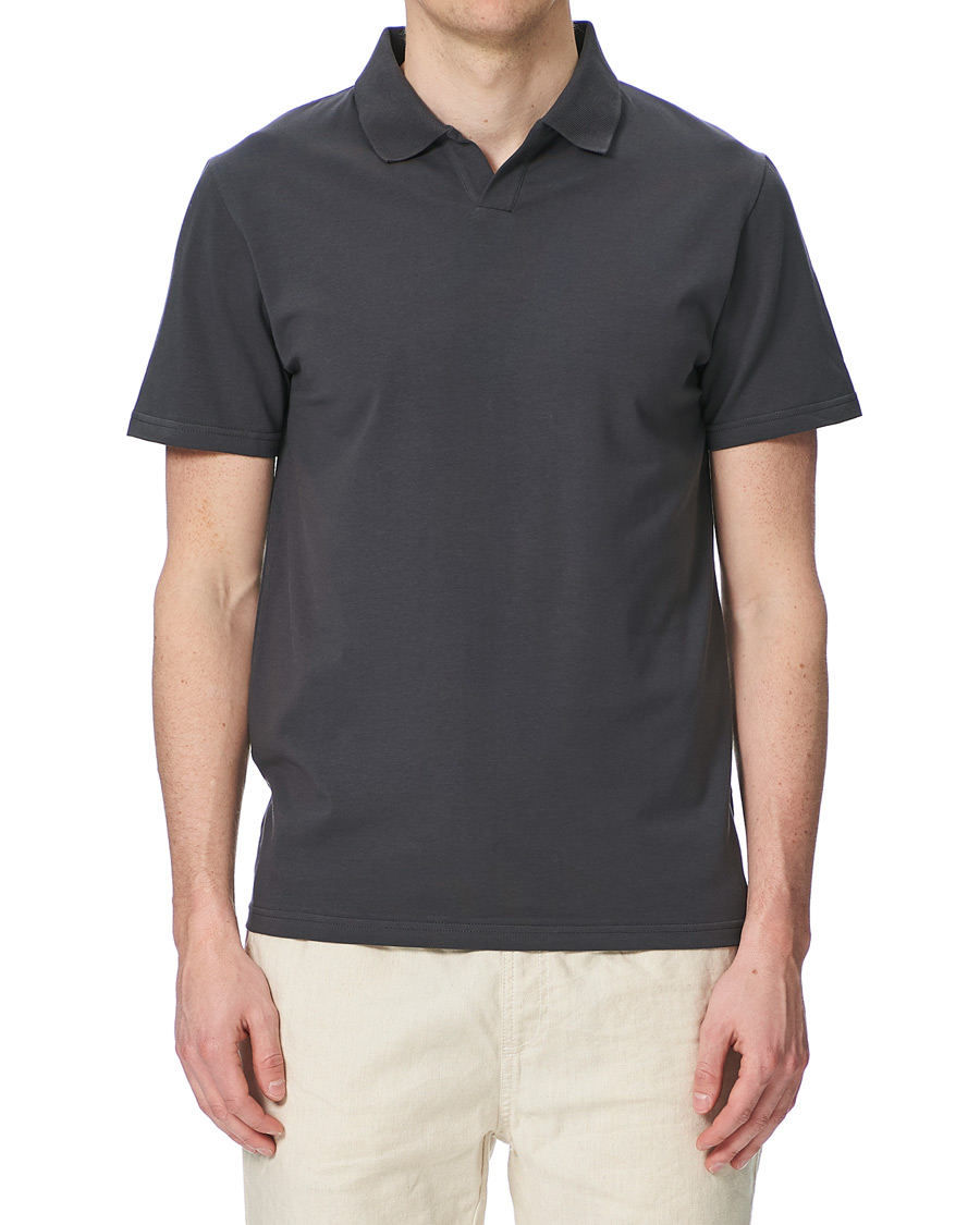 Herren | Poloshirts | Filippa K | Soft Lycra Polo T-Shirt Metal