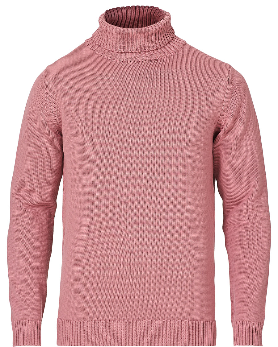 Herren | Pullover | Stenströms | Heavy Cotton Rollneck Dusty Pink
