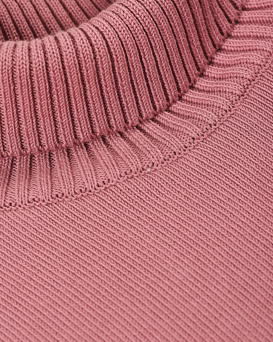Herren | Pullover | Stenströms | Heavy Cotton Rollneck Dusty Pink