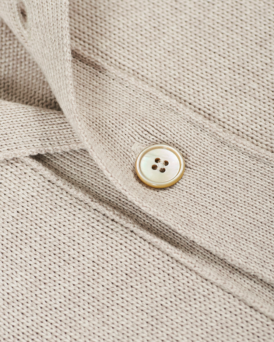 Herren | Pullover | Stenströms | Heavy Merino Wool Cardigan Beige