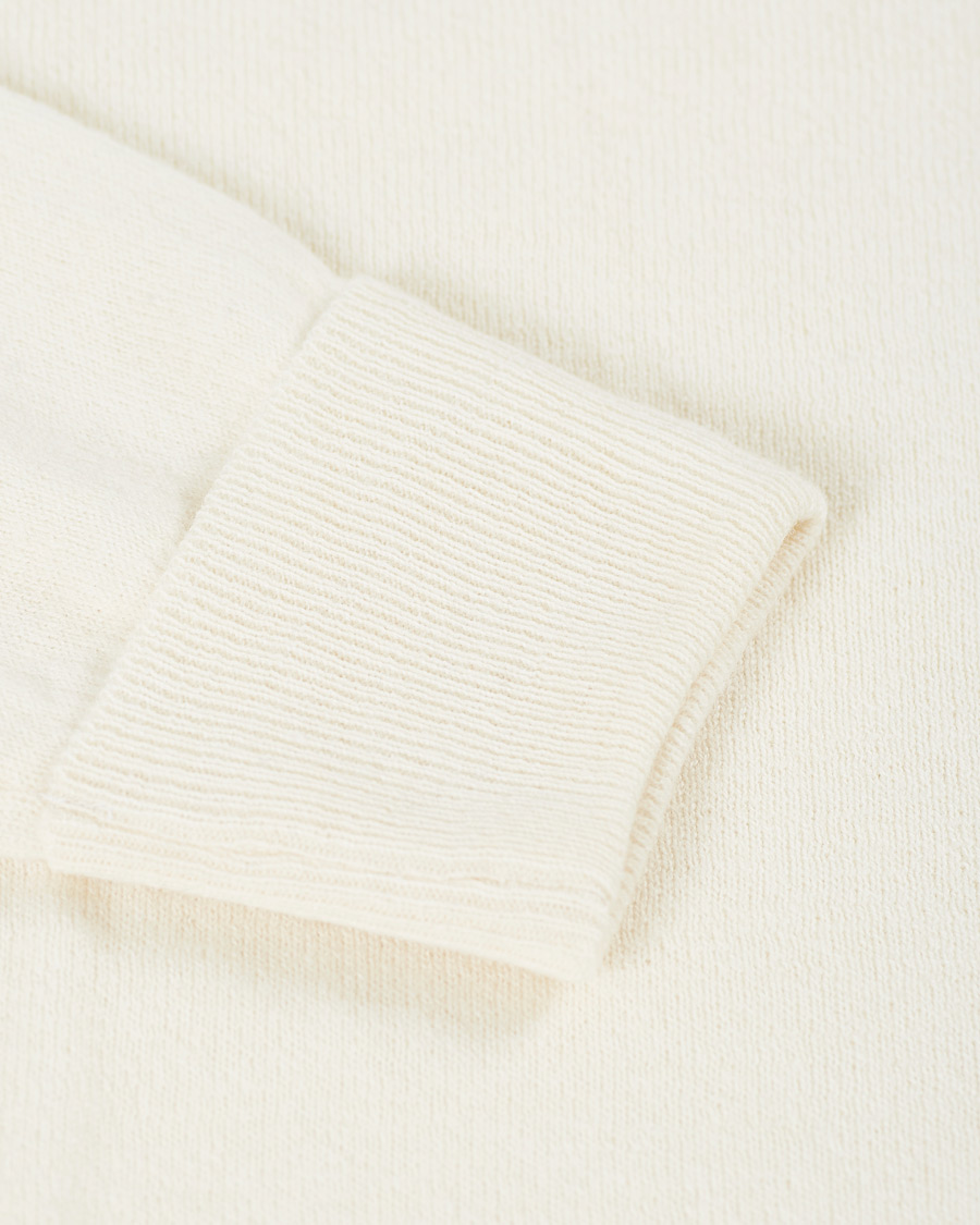 Herren | Pullover | Stenströms | Washed Merino Deep V-Neck Off White