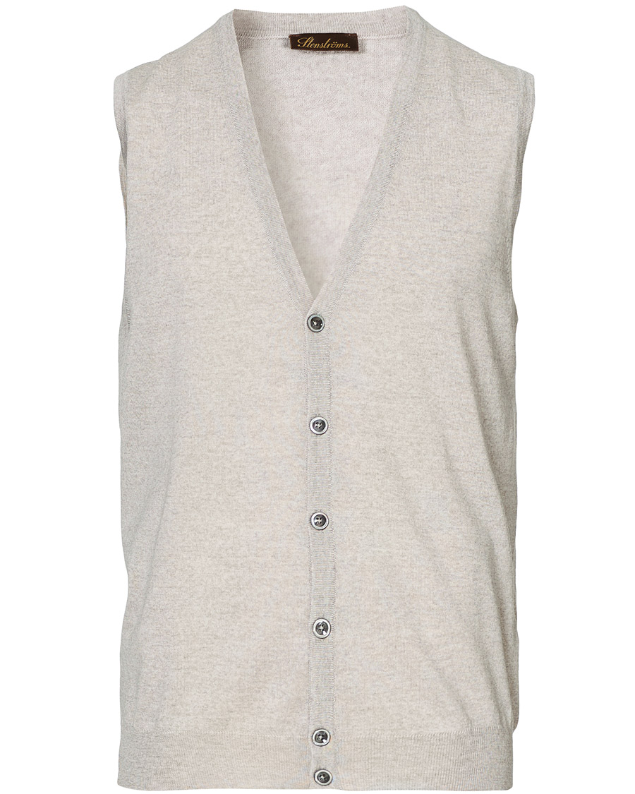Herren | Pullover | Stenströms | Merino Slipover Grey