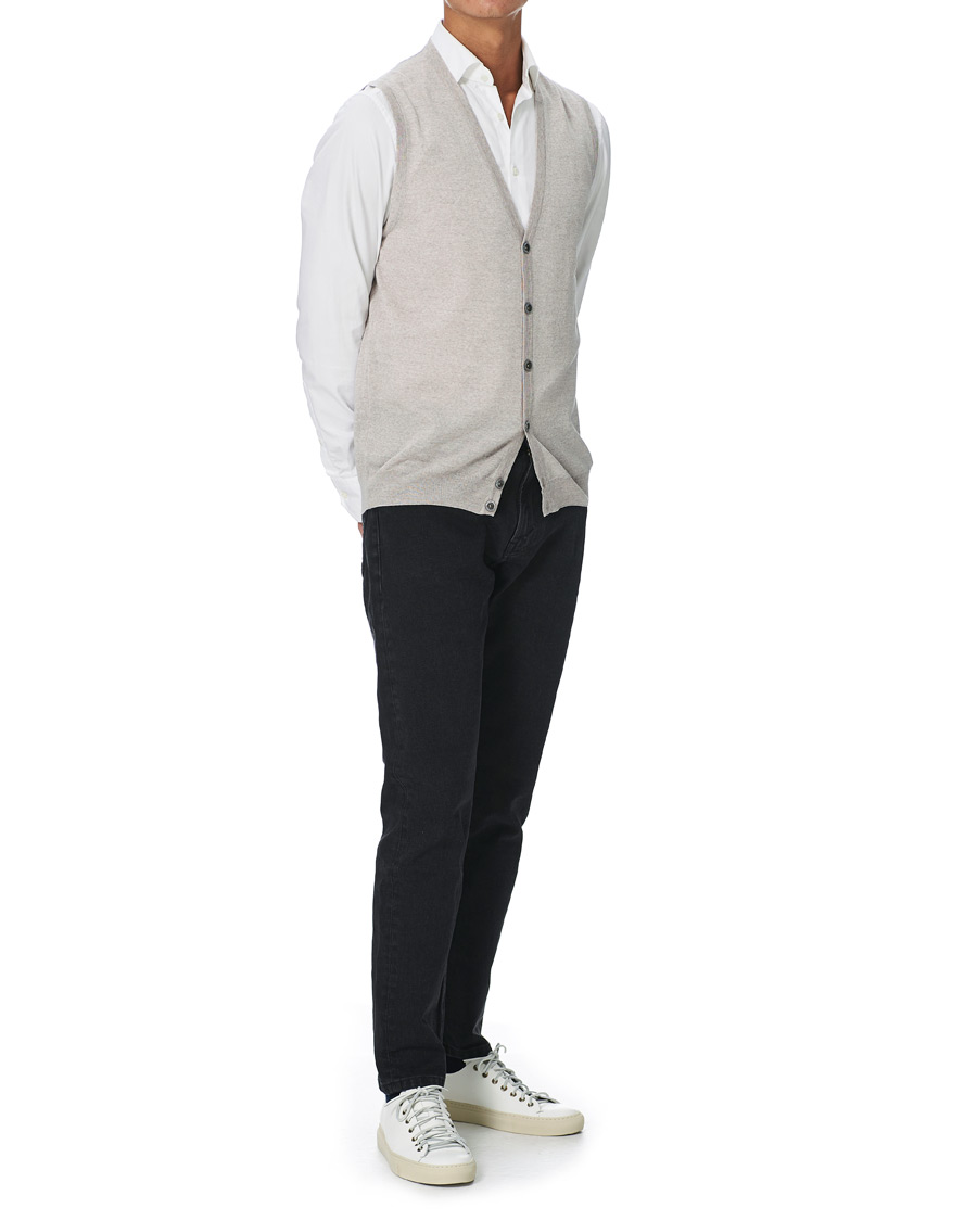 Herren | Pullover | Stenströms | Merino Slipover Grey