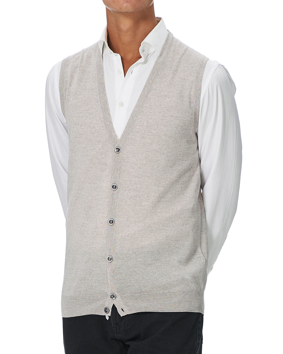 Herren | Pullover | Stenströms | Merino Slipover Grey