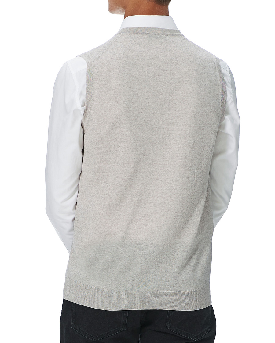 Herren | Pullover | Stenströms | Merino Slipover Grey