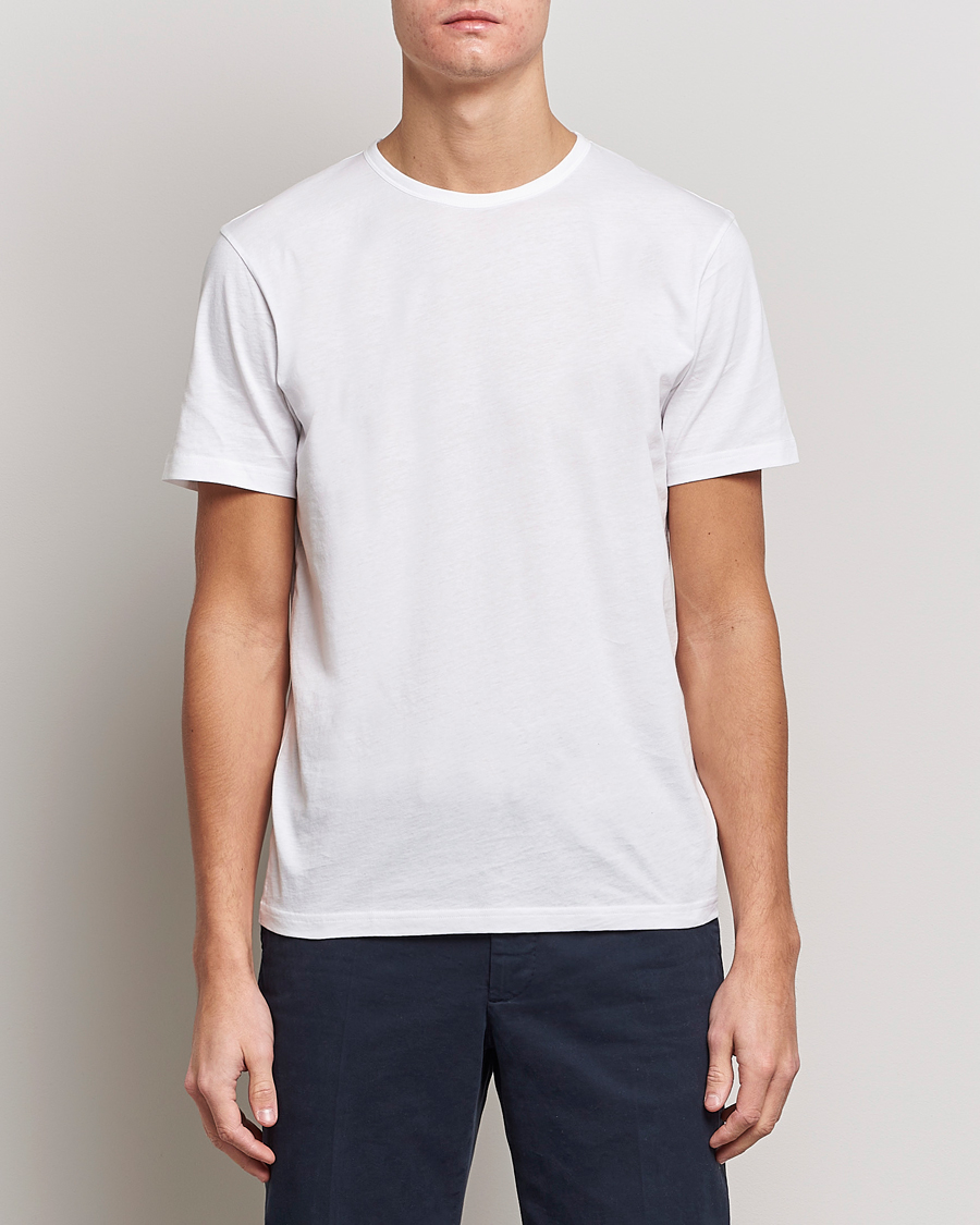 Herr |  | Stenströms | Solid Cotton T-Shirt White