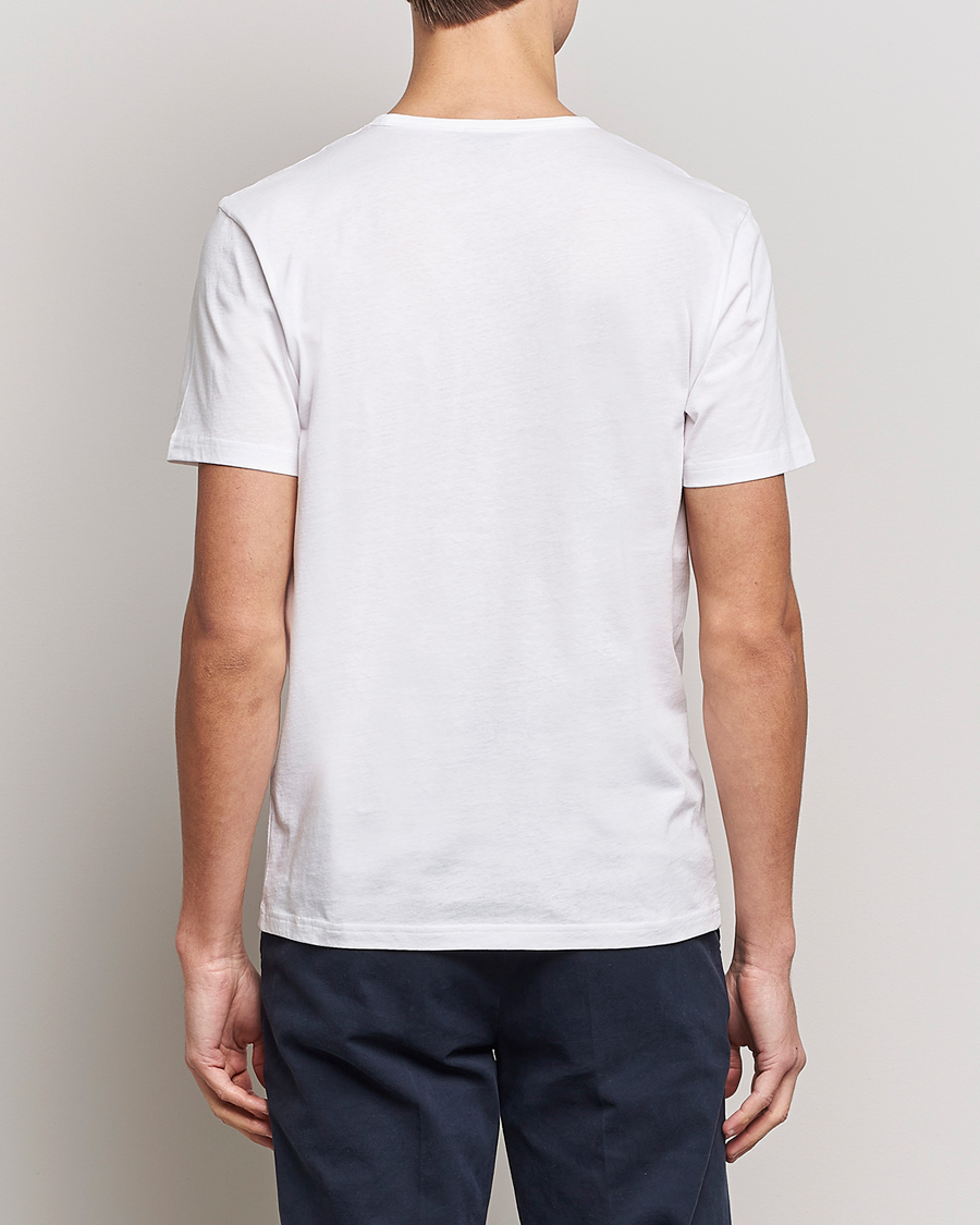 Herren | T-Shirts | Stenströms | Solid Cotton T-Shirt White