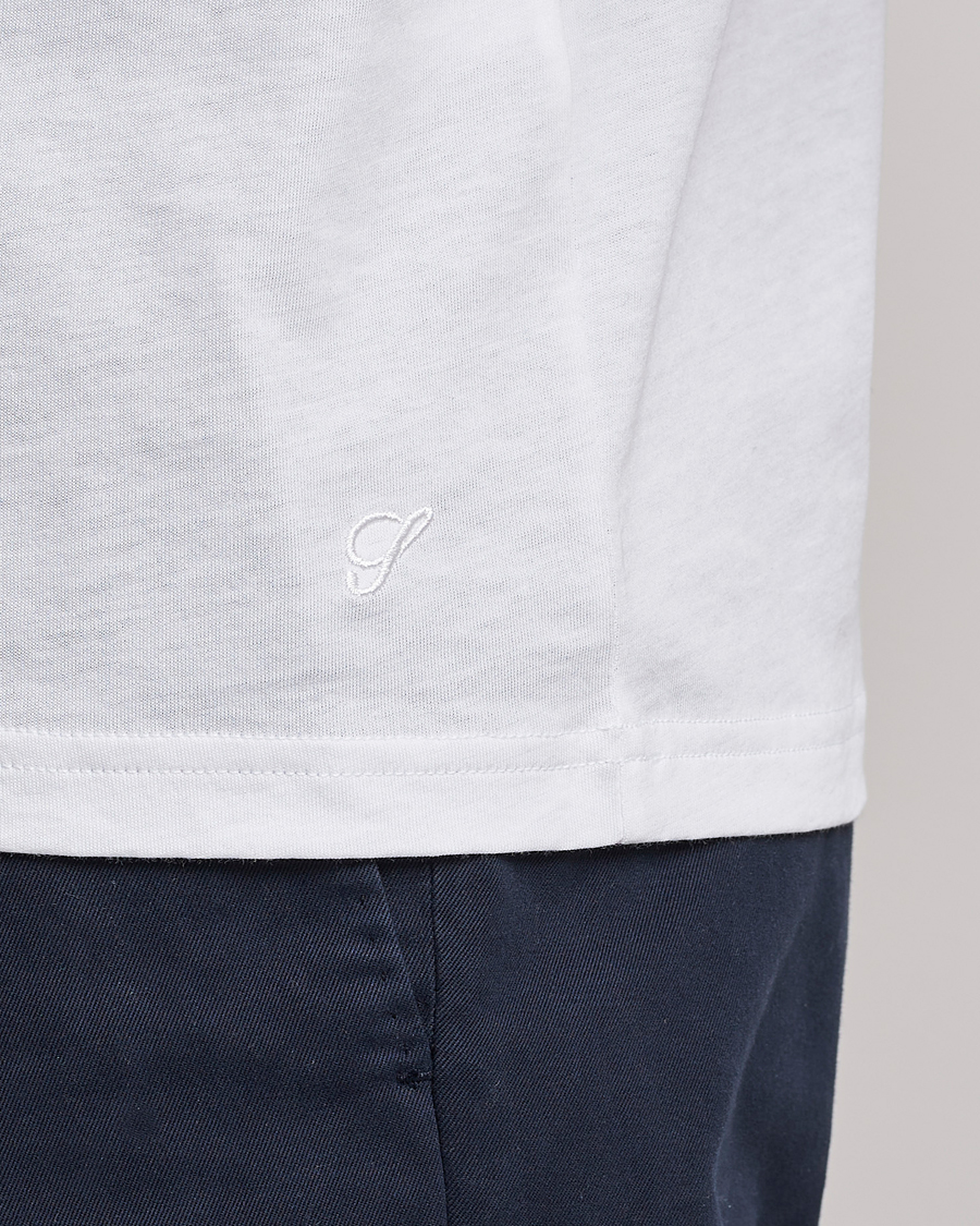 Herren | T-Shirts | Stenströms | Solid Cotton T-Shirt White