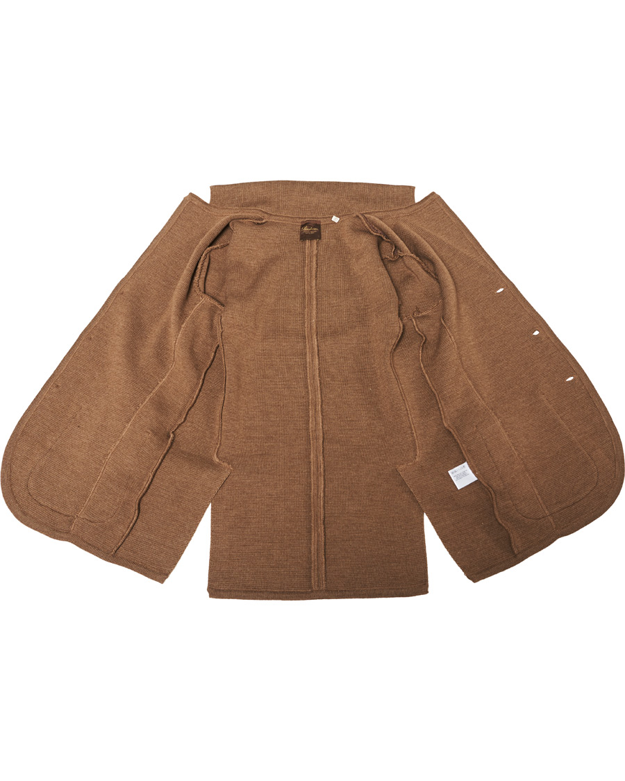 Herren | Sakkos | Stenströms | Milano Knitted Merino Blazer Camel