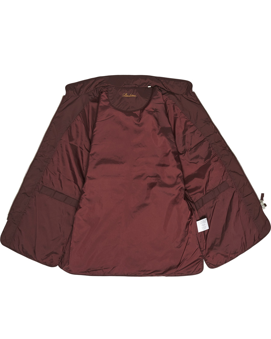 Herren | Jacken | Stenströms | Quilted Nylon Vest Burgundy