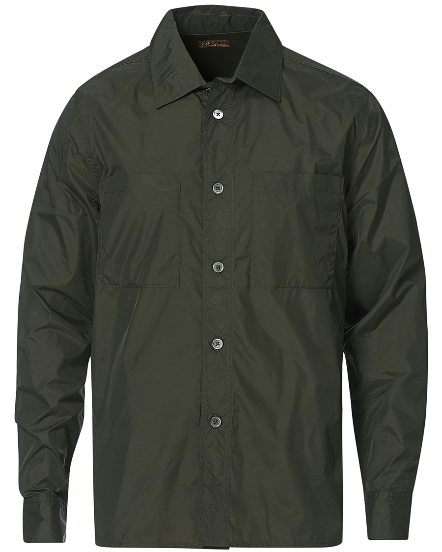 Herren | Hemden | Stenströms | Nylon Overshirt Dark Green