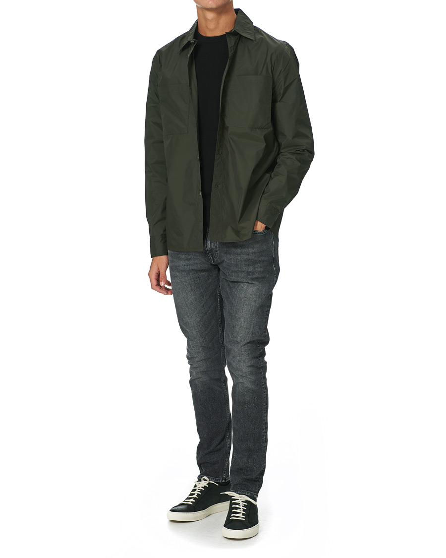 Herren | Hemden | Stenströms | Nylon Overshirt Dark Green