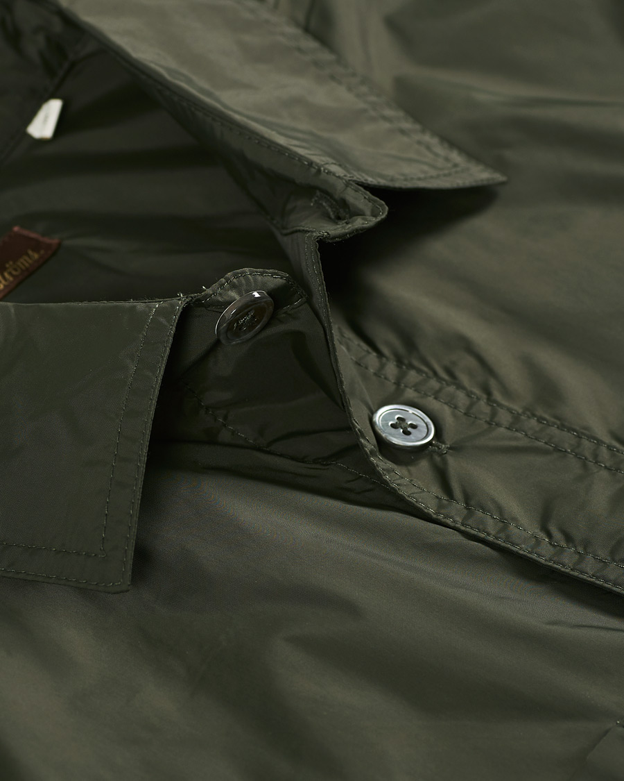 Herren | Hemden | Stenströms | Nylon Overshirt Dark Green