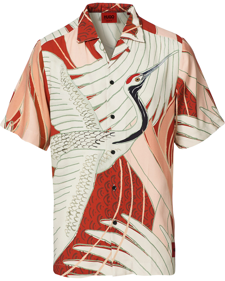Herren | Hemden | HUGO | Efab Printed Camp Collar Short Sleeve Shirt Multi