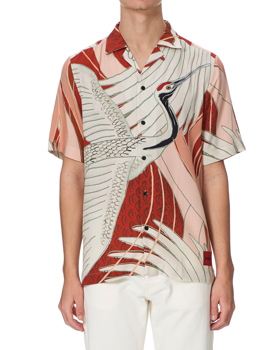 Herren | Hemden | HUGO | Efab Printed Camp Collar Short Sleeve Shirt Multi