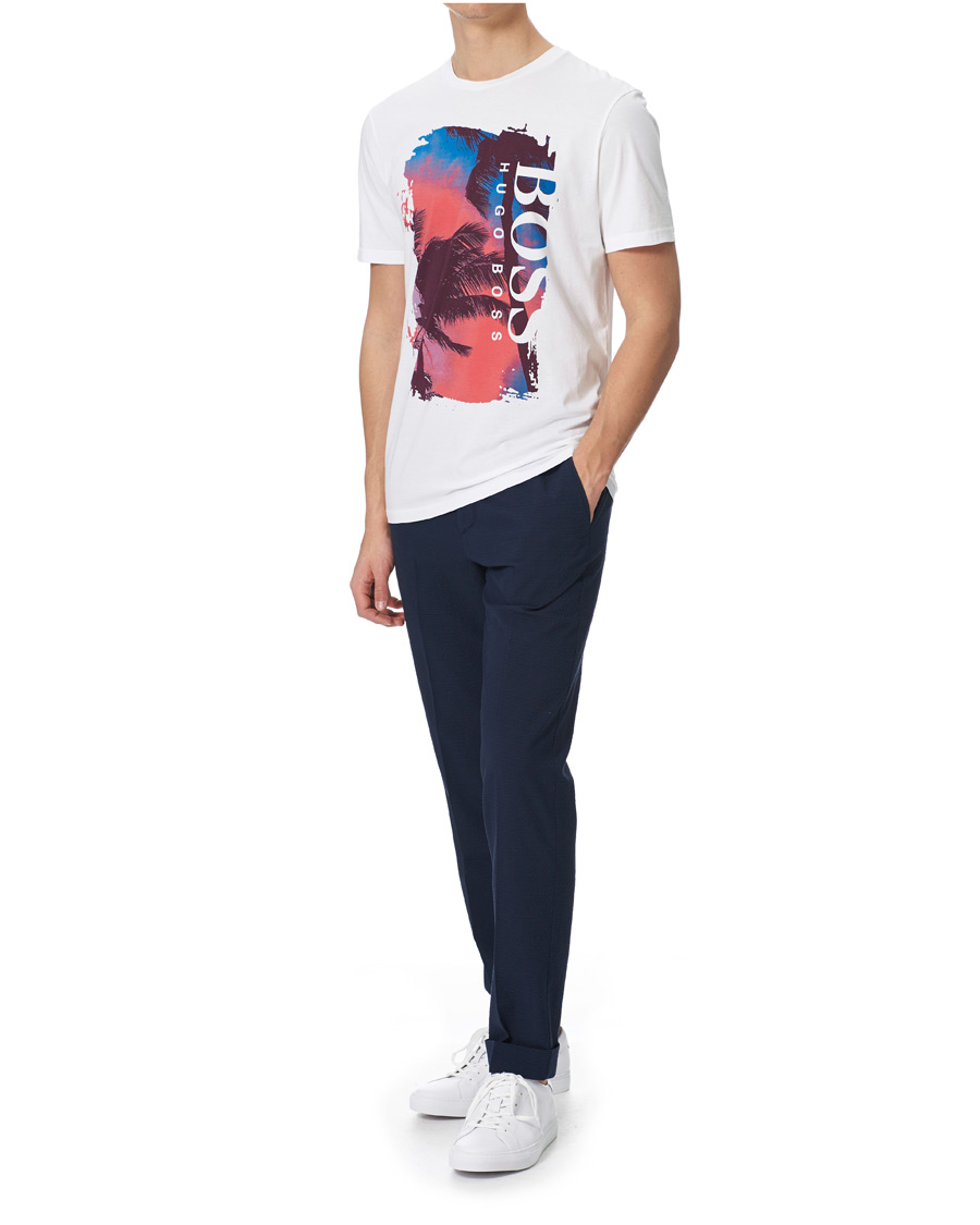 Herren | T-Shirts | BOSS ORANGE | BOSS Casual Photoprint Crew Neck Tee Natural