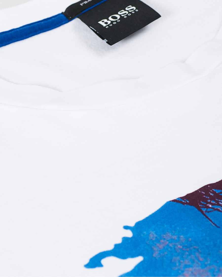Herren | T-Shirts | BOSS ORANGE | BOSS Casual Photoprint Crew Neck Tee Natural