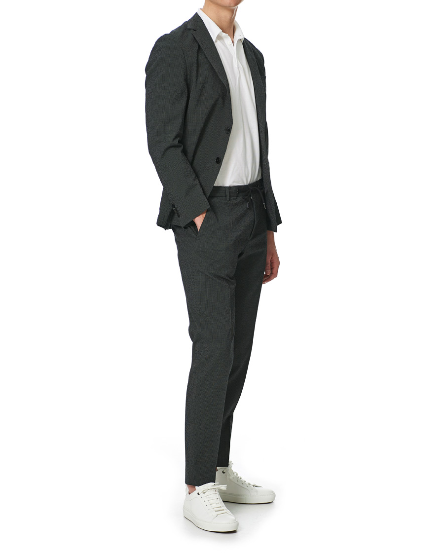 Herren | Sakkos | BOSS BLACK | BOSS Nolvay Seersucker Patch Pocket Blazer Dark Green