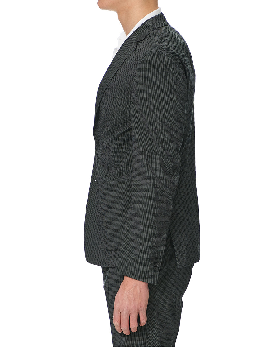 Herren | Sakkos | BOSS BLACK | BOSS Nolvay Seersucker Patch Pocket Blazer Dark Green