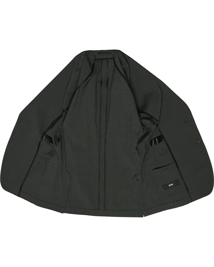 Herren | Sakkos | BOSS BLACK | BOSS Nolvay Seersucker Patch Pocket Blazer Dark Green