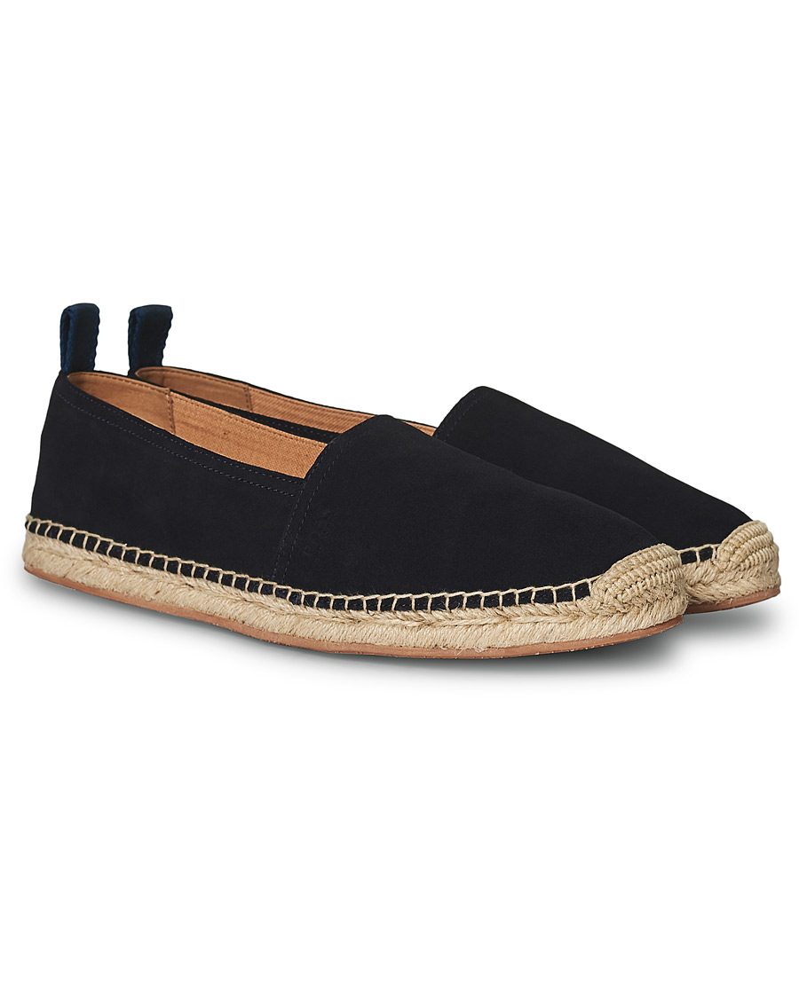 Herren | BOSS Madeira Suede Espadrilles Dark Blue | BOSS BLACK | BOSS Madeira Suede Espadrilles Dark Blue