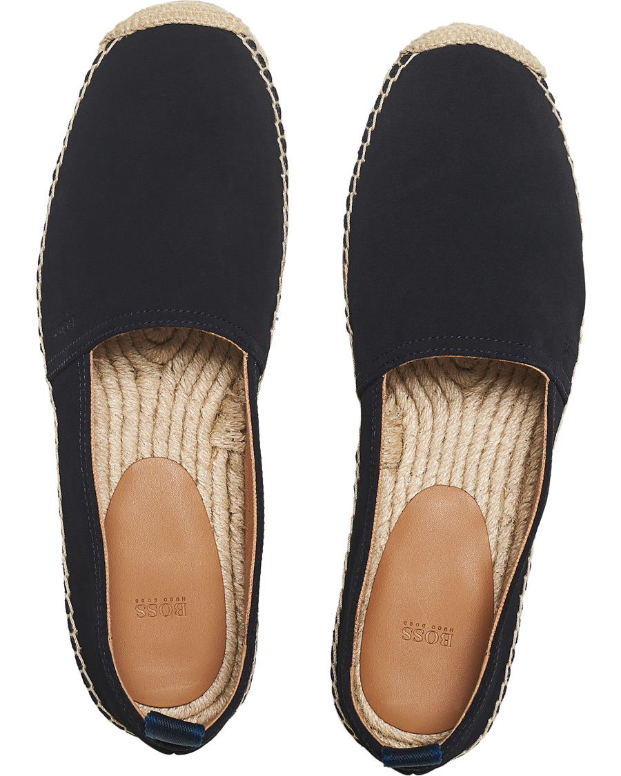 Herren | BOSS Madeira Suede Espadrilles Dark Blue | BOSS BLACK | BOSS Madeira Suede Espadrilles Dark Blue