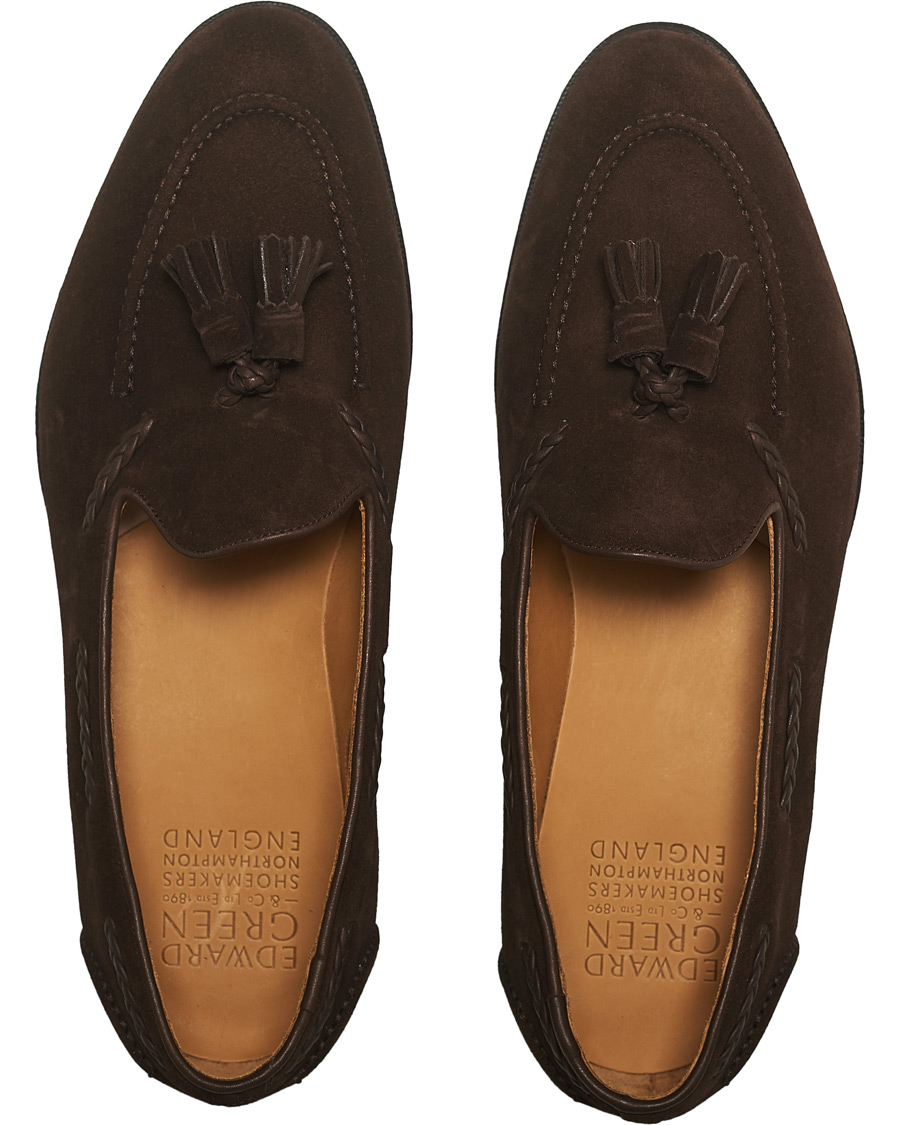 Herren | Edward Green Belgravia Tassel Loafer Mink Suede | Edward Green | Belgravia Tassel Loafer Mink Suede