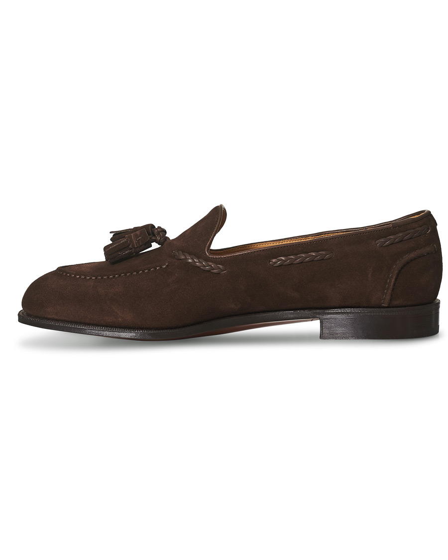 Herren | Edward Green Belgravia Tassel Loafer Mink Suede | Edward Green | Belgravia Tassel Loafer Mink Suede