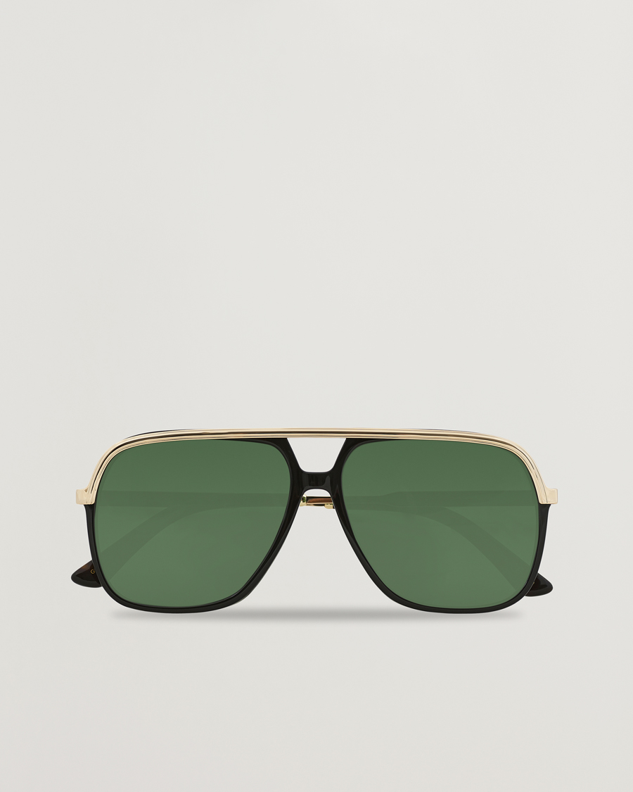 Gucci GG0200S Sunglasses Black/Gold bei 