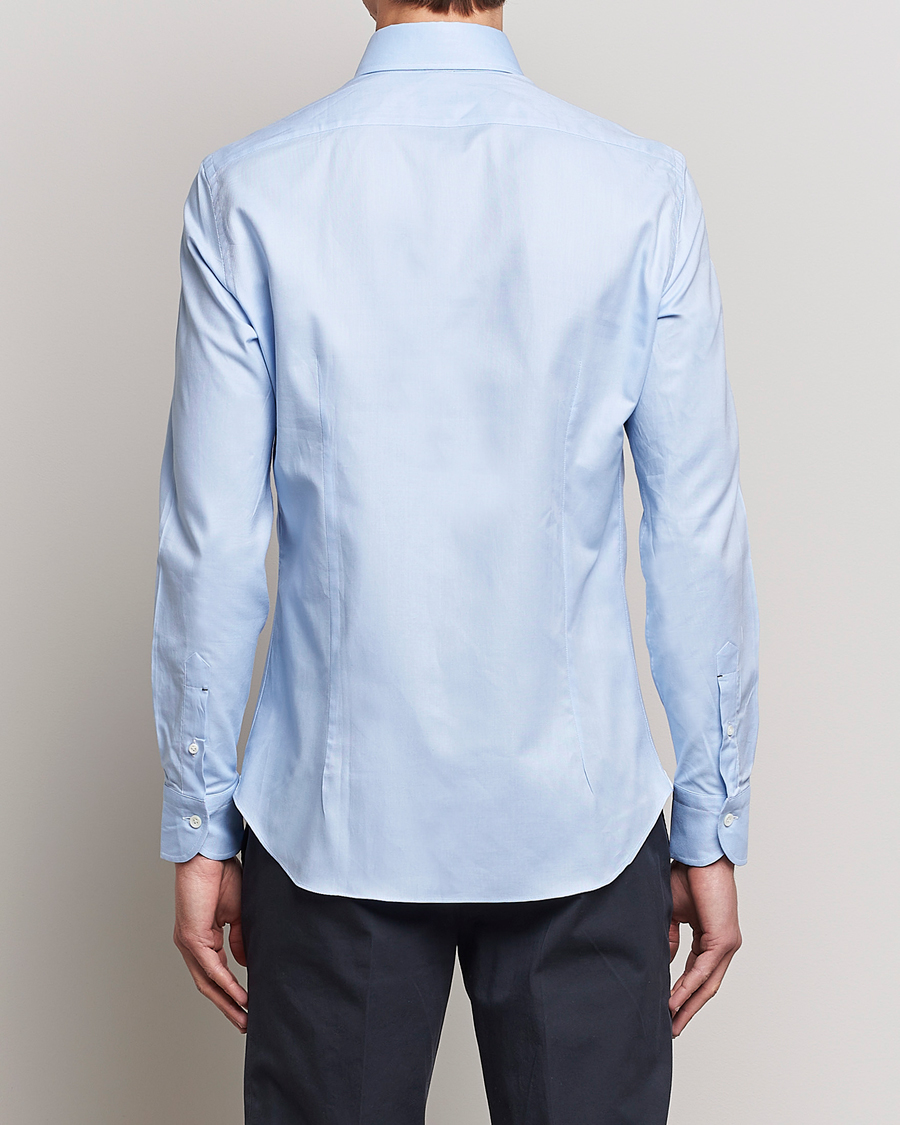 Herren | Hemden | Mazzarelli | Soft Oxford Button Down Shirt Light Blue
