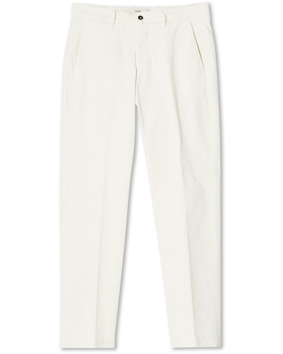 Herren | Hosen | Briglia 1949 | Soho Easy Fit Cotton Trousers Cream
