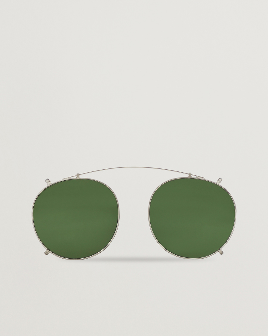 Herren | TBD Eyewear Clip-ons Silver/Bottle Green | TBD Eyewear | Clip-ons Silver/Bottle Green